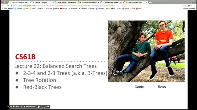 Guest lecture, CS 61B: balanced search trees